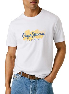 T-Shirt Pepe Jeans Weiß mit Rundhalsausschnitt