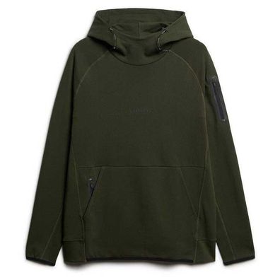 Sweatshirt Superdry Tech Logo Hoodie in Olivgrén
