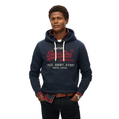 Hoodie Superdry Relaxed Fit Blau