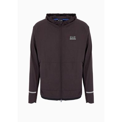 Sweatshirt Armani mit Kapuze und Reißverschluss, braun