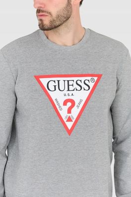 Sweatshirt Guess Slim Fit Grau