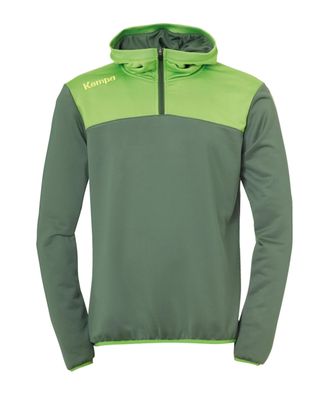 Sweatshirt Kempa mit 1/4 Reißverschluss und Kapuze