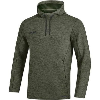 Sweatshirt Jako Kapuzensweat Premium Basics kaki mlange