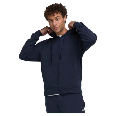 Sweatshirt Wilson mit durchgehendem Reißverschluss, marine