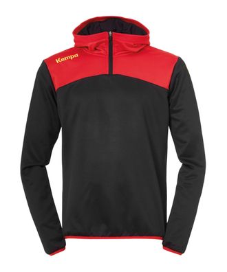 Sweatshirt Kempa mit Kapuze und 1/4 Reißverschluss