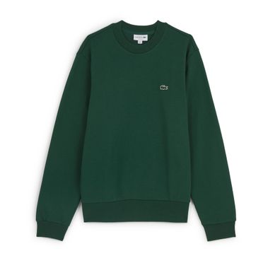 Sweatshirt Lacoste Bio Baumwolle Dunkelgrén