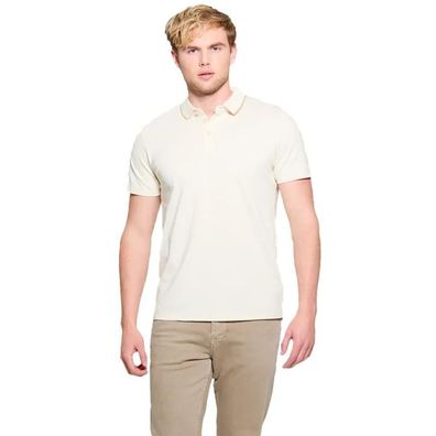 Polo Guess Weiß Logo 4G