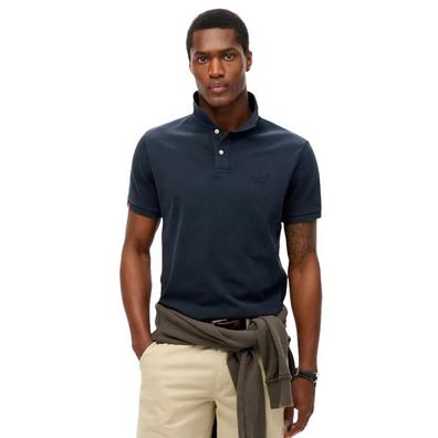 Polo Superdry Vintage Destroy in Blau