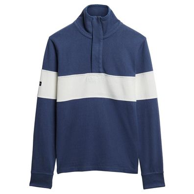 Polo Superdry Slim Fit mit hohem Kragen und Reißverschluss