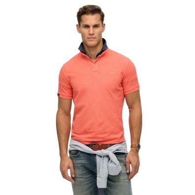 Polo Superdry Orange mit klassischem Kragen