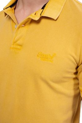 Polo Superdry Gelb Pigment Kurzarm
