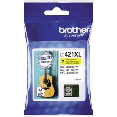 Brother LC421XLY Original Brother Tintenpatrone gelb (LC-421XLY)