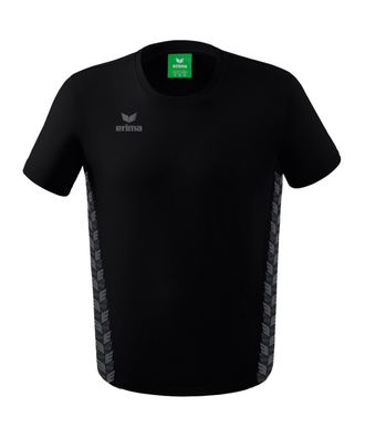 T-Shirt Erima Essential Team Kinder 140 cm schwarz/grau