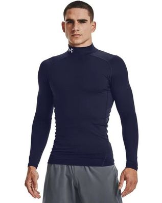 Kompressionsshirt Under Armour ColdGearÂ® Comp Mock Dunkelblau