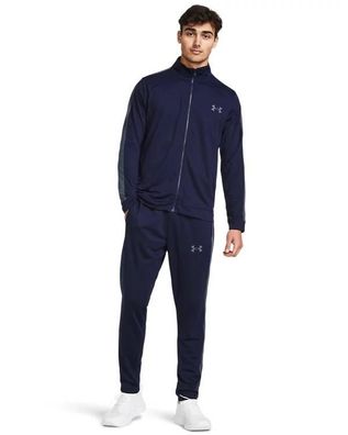 Trainingsanzug Under Armour Rival Knit Dunkelblau-Grau