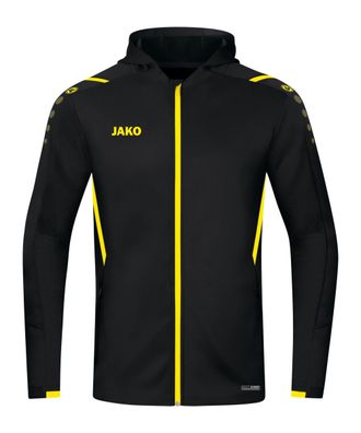 Trainingsjacke Jako Challenge mit Kapuze schwarz/gelb