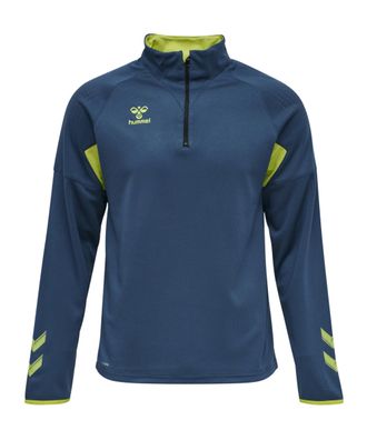 Sweatshirt Hummel mit halbem Reißverschluss, blau