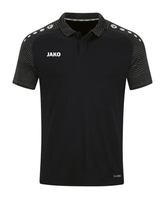 Polo Jako Performance Schwarz-Grau