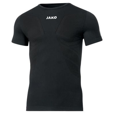 T-Shirt Jako Comfort 2.0 schwarz, nahtlos, atmungsaktiv