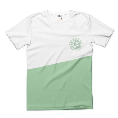 T-Shirt The Indian Face Weiß und Grén Fitness