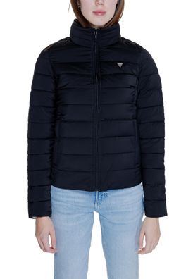 Daunenjacke Guess Schwarz Slim Fit mit abnehmbarer Kapuze