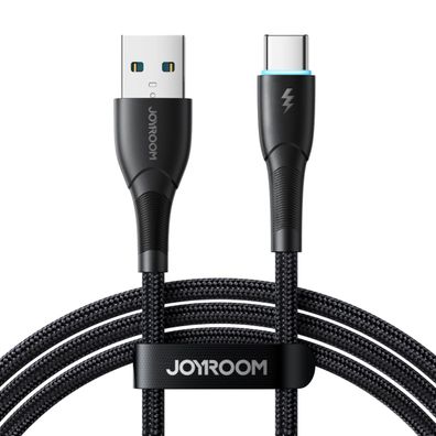 Joyroom SA32-AC3 Starry Series USB-A/USB-C Kabel 3A 1 m – Schwarz