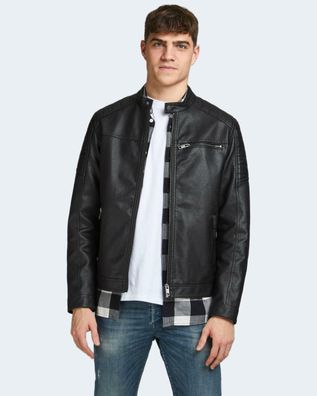 Blouson Jack-and-Jones Rocky im Biker-Stil