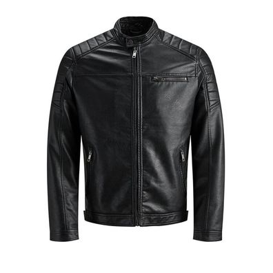 Blouson Jack & Jones mit klassischem Schnitt und Lederoptik