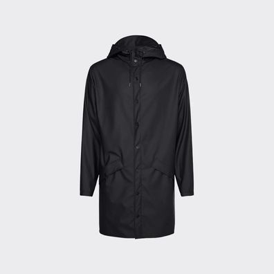 Jacke Rains Lange schwarze Damenjacke