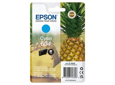 Epson C13T10G24010 Epson Tintenpatrone cyan 604 T 10G2
