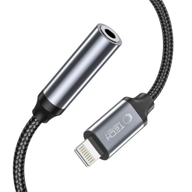 Tech-Protect UltraBoost Adapter Kompatibel mit iPhone (Kabel) / 3,5-mm-Miniklinke