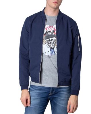 Jack & Jones Bomberjacke Regular Fit Blau