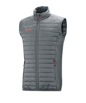 Weste Jako Steppweste Premium grau ärmellos