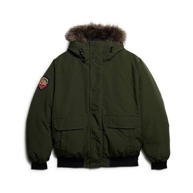 Blouson Superdry Slim Fit mit abnehmbarer Kunstfellkapuze
