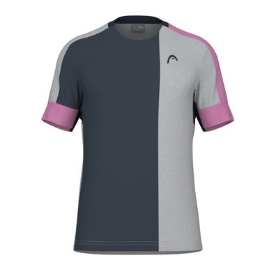 T-Shirt Head Padel Tech Grau/Rosa