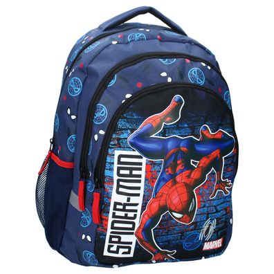 Spider-Man Rucksack Schulrucksack mit Verstellbare Gurte & Reißverschlussfächer