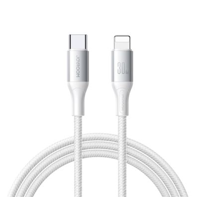 Joyroom S-A28 Flash Series 30W USB-C - kompatibel mit iPhone Kabel 2m weiß