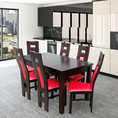 Klapptisch und 6 Stühle RM-06 Esszimmermöbel
