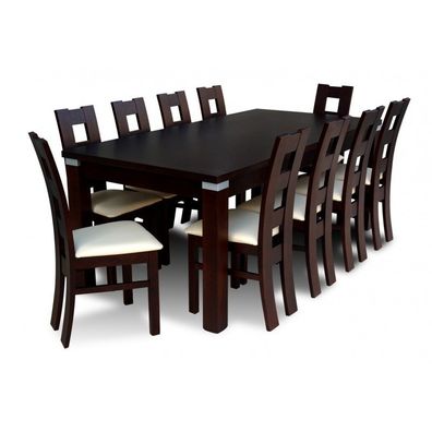 Moderne gepolsterte Stühle + Buchenholz-Klapptisch für Esszimmer RM-14