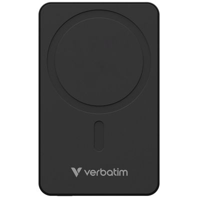 Verbatim Powerbank mit Schnellladen PD und kabelloses Laden USB-C Anschluss kompak
