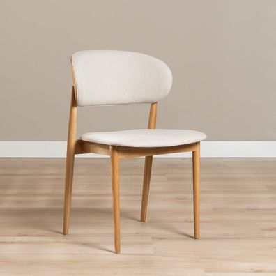 Bronx71 Esszimmerstuhl Bohdi Eiche Natur / off white