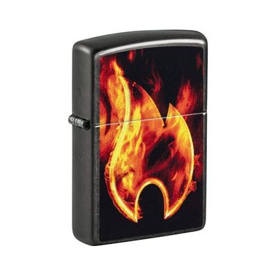 Zippo Benzin-Feuerzeug Grey Color Flame 60007511, unbefüllt