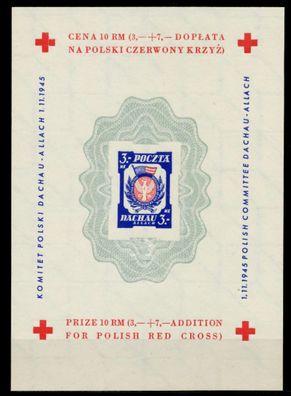 POLEN DACHAU Kriegsgefangenenlagerpost BLOCK 3 X691CAE