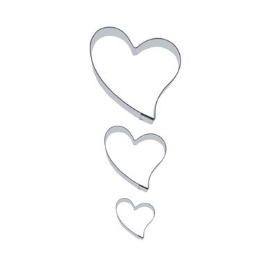 Städter Ausstecher Liebe 3,5–9,5 cm Edelstahl 2128
