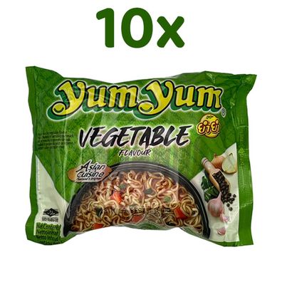 YumYum - Instatnudeln Vegetable Flavour - Gemüsegeschmack, 10x 60g