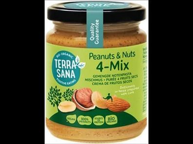 TerraSana 4-Mix Mischmus mit Erdnüssen 250g
