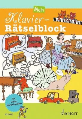 Mein Klavier-Rätselblock | Anna Schieren | Taschenbuch | Rätselblöcke | 40 S