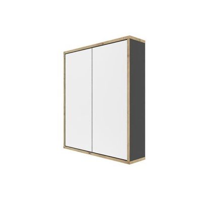 Spiegelschrank MORENA mit 2 Türen, Grau/Eiche