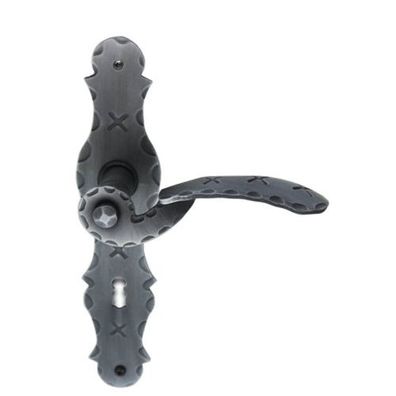 Baumanti Palermo Langschildgarnitur BB/PZ/WC Schmiedeeisen schwarz verzinkt