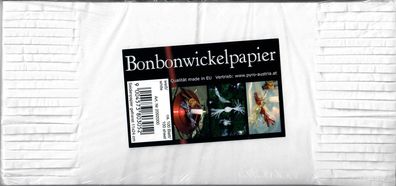 Bonbonwickelpapier 11x24, weiß, ca. 100 Blatt